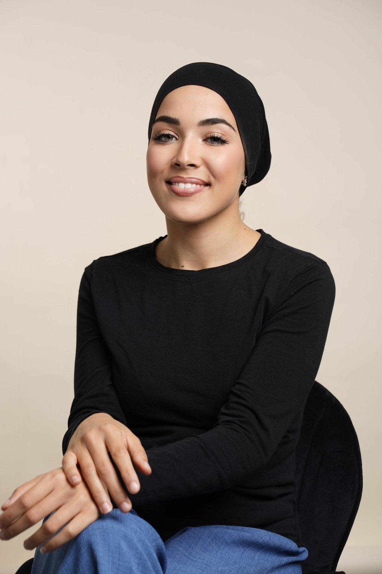 Sous bonnet Hijab-Noir