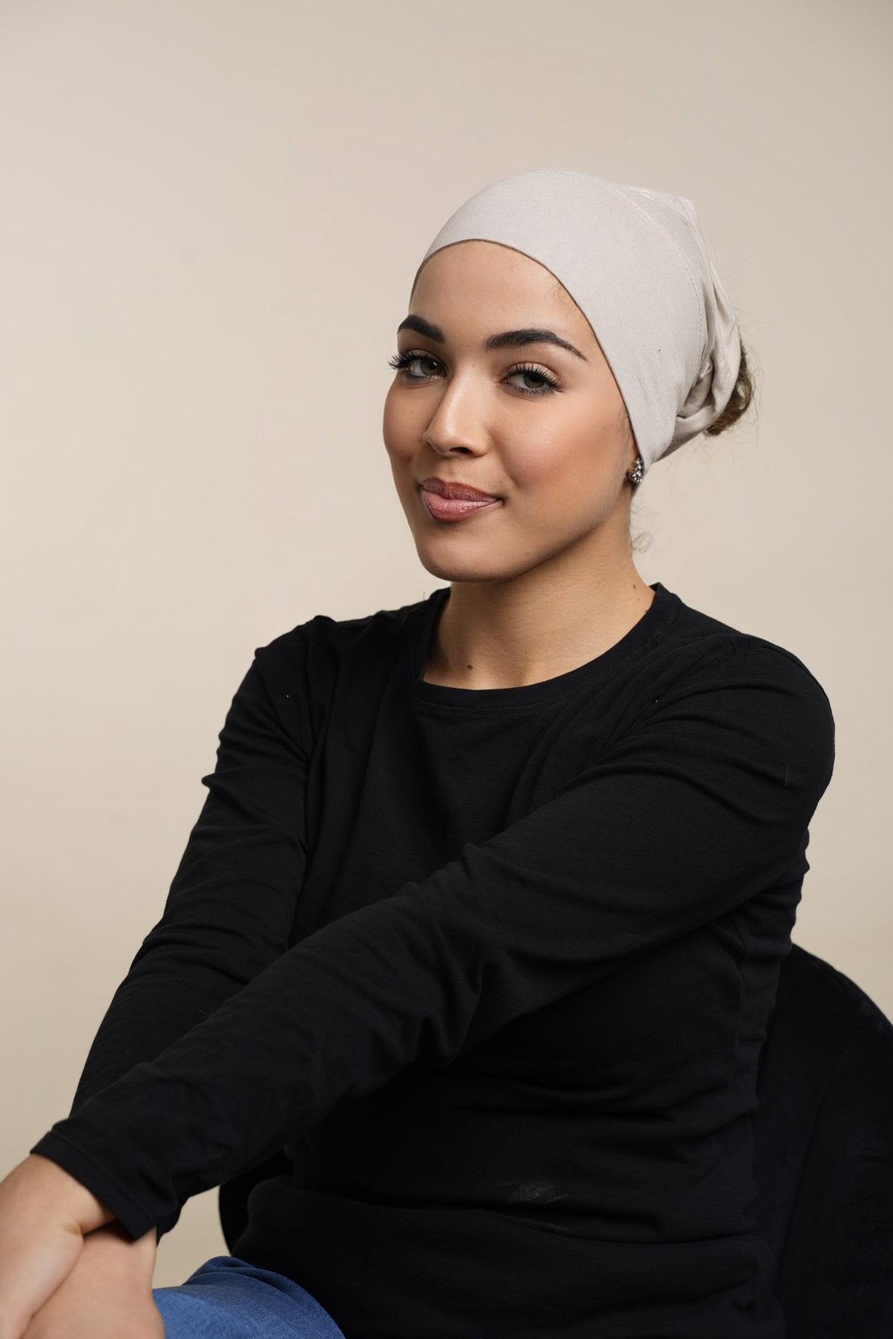 Sous bonnet Hijab-Beige Sable