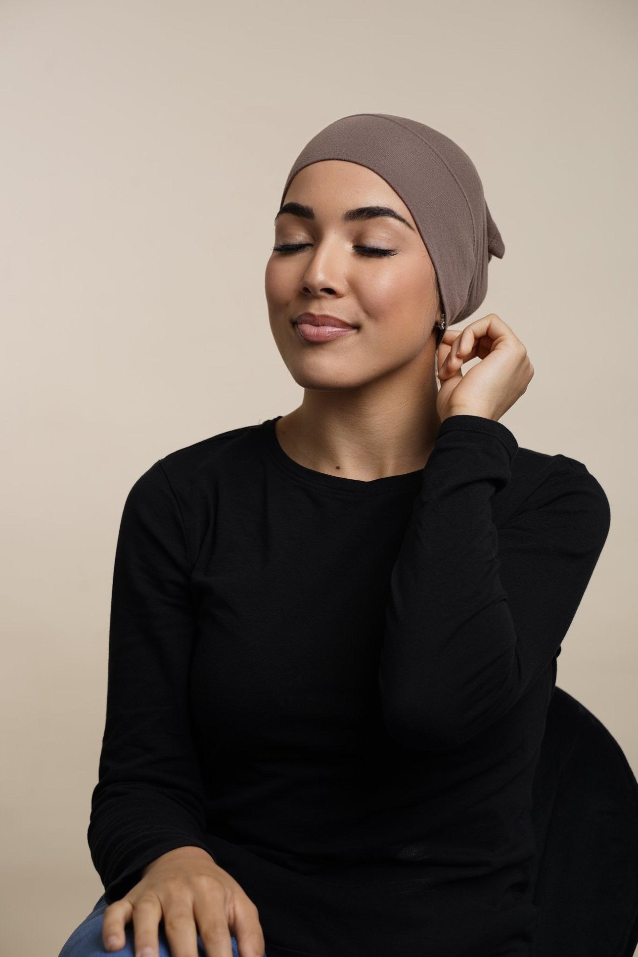 Sous bonnet Hijab-Taupe
