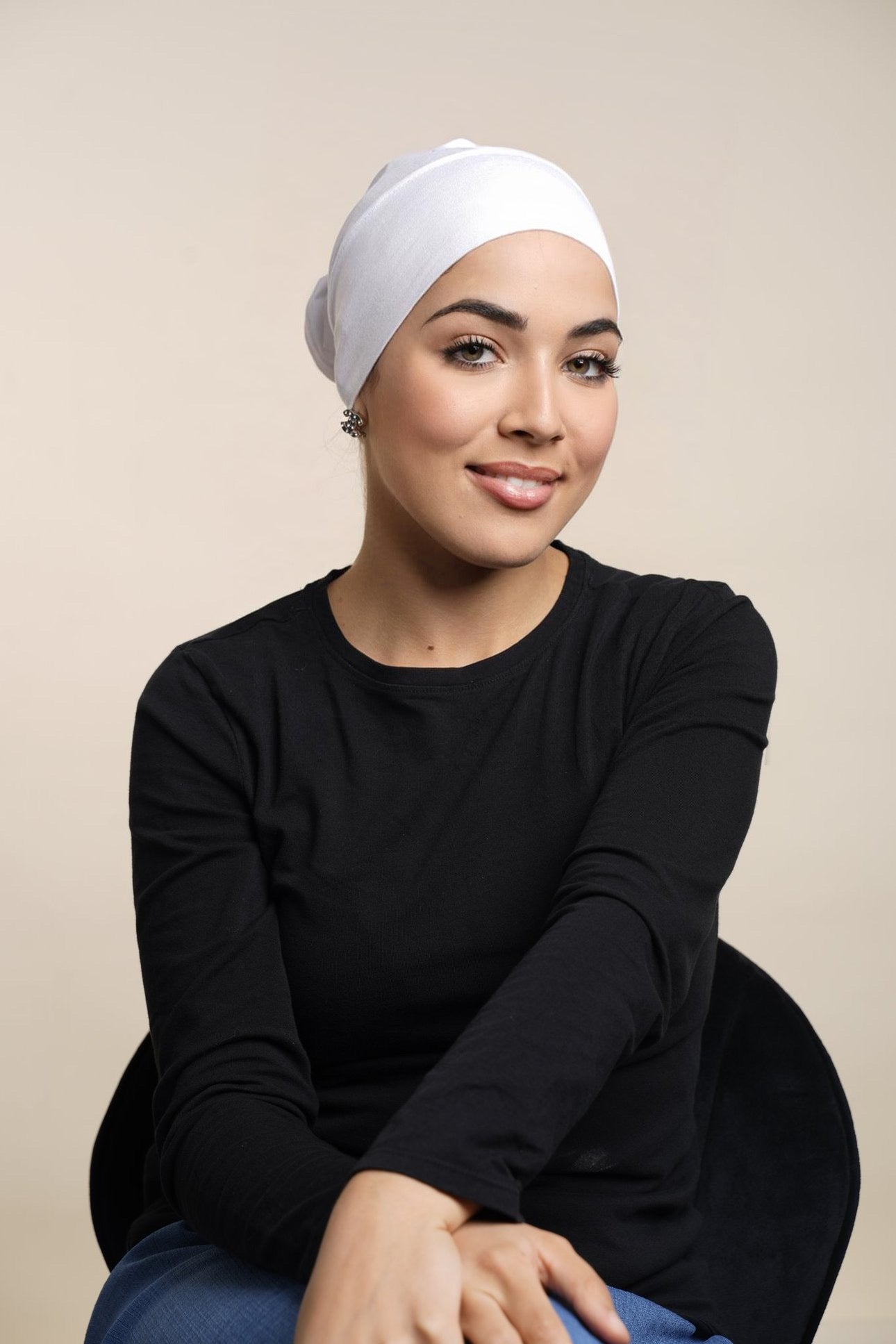 Sous bonnet Hijab-Blanc