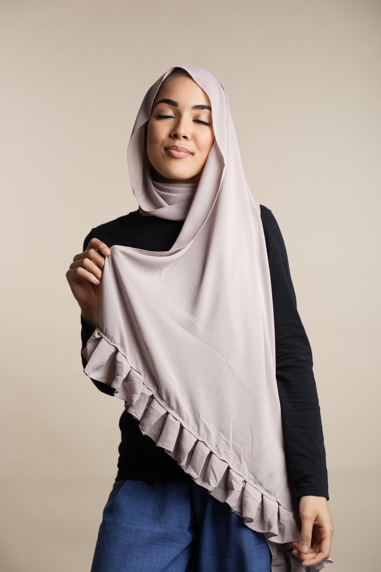 Crêpe de luxe Froufrou - Beige Craie