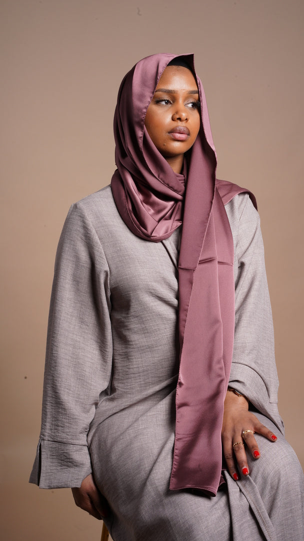 Mauve foncé - Satin