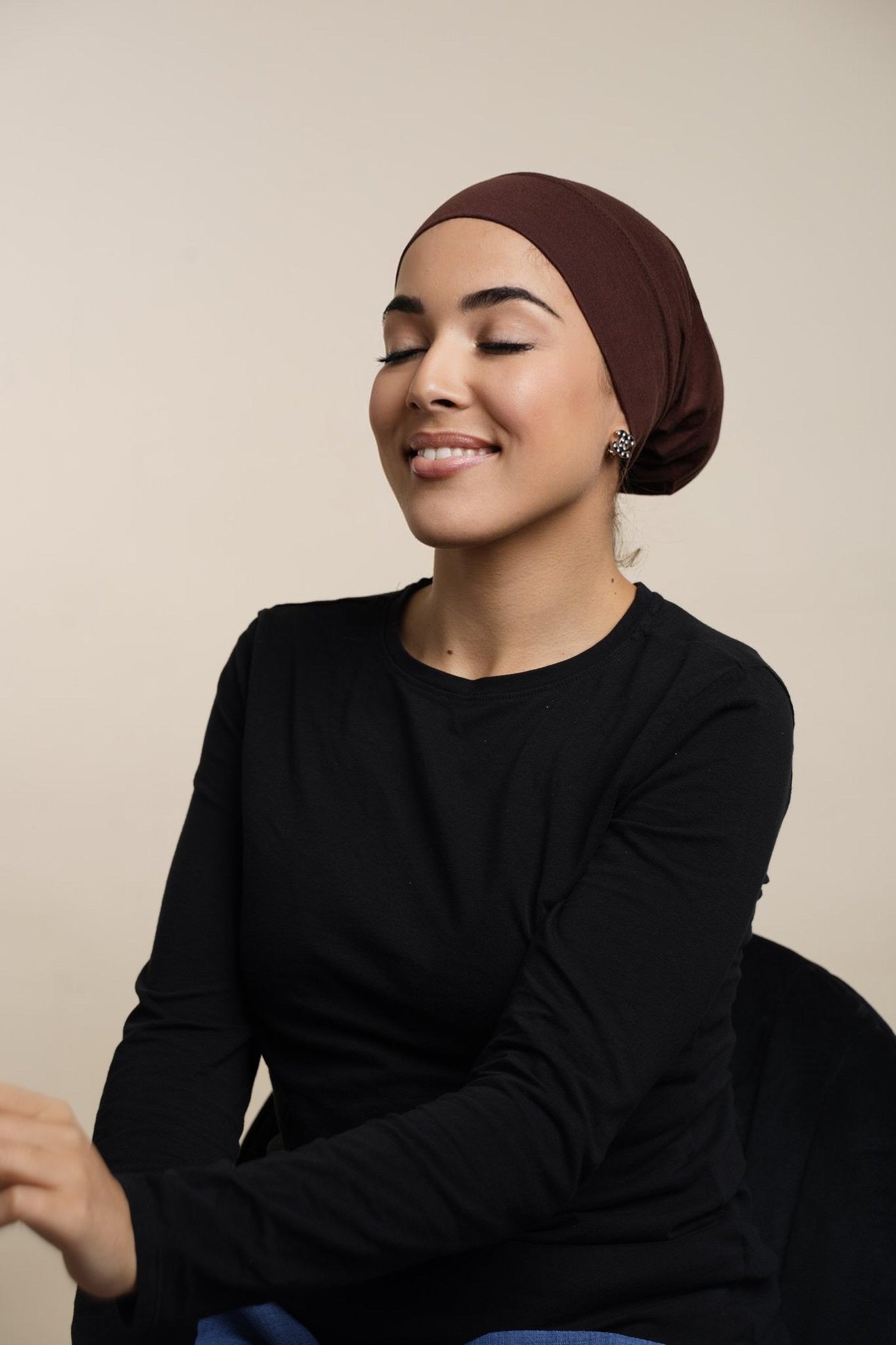 Sous bonnet Hijab-Marron