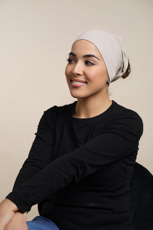 Sous bonnet Hijab-Beige Sable