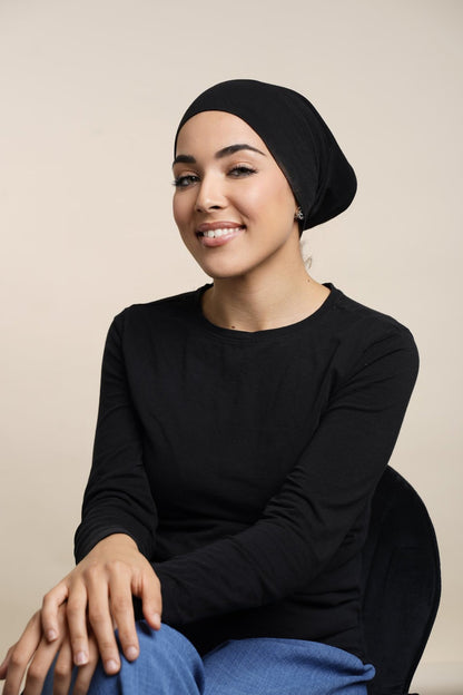Sous bonnet Hijab-Noir