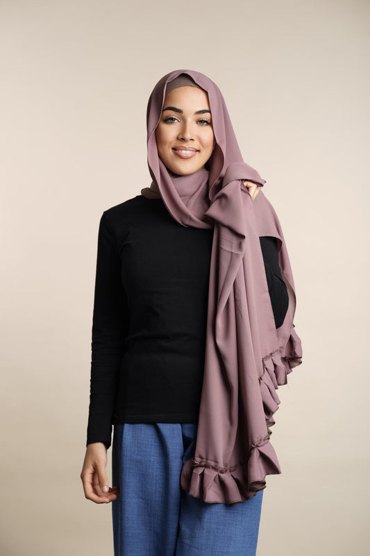 Crêpe de luxe Froufrou- Mauve Foncé