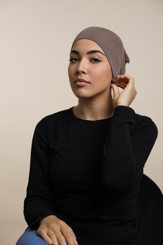 Sous bonnet Hijab-Taupe