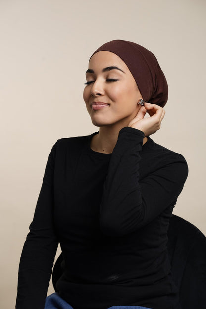 Sous bonnet Hijab-Marron