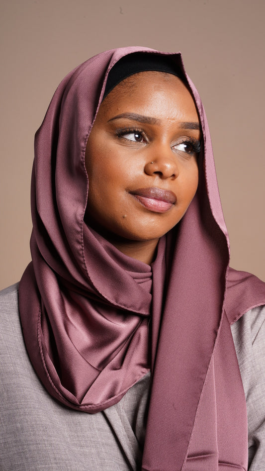 Mauve foncé - Satin